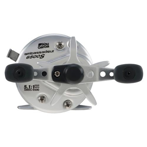 Ambassadeur S Round Baitcast Reel - 6500, 5.1:1 Gear Ratio, 2 Bearings, 25" Retrieve Rate, 11 lb Max Drag, RH