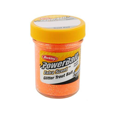 PowerBait Glitter Trout Dough Bait - Fluorescent Orange