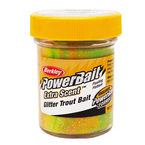 PowerBait Glitter Trout Dough Bait - Rainbow