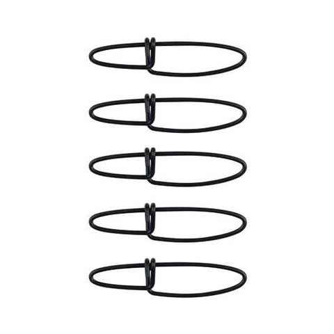 Cross-Lok Snaps - Size 3 Tackle, 60 lb Breaking Strength, Black, Per 5