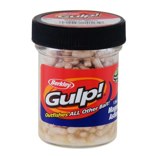 Gulp! Extruded Maggot Soft Bait - White