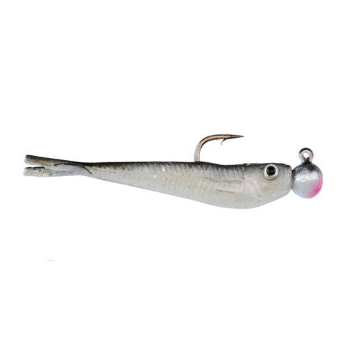 PowerBait Micro Minnow Soft Bait - 2" Length, Black Shad, Per 10