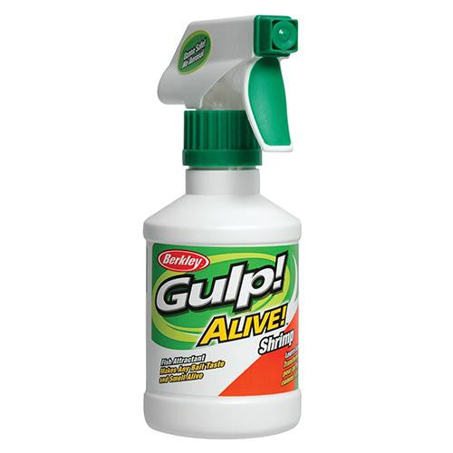 Gulp! Alive! Spray Attractant - Shrimp Crevette, 8 oz Spray Bottle