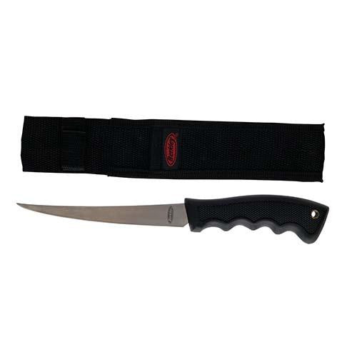 Fillet Knife - 6" Length with Sheath, Black