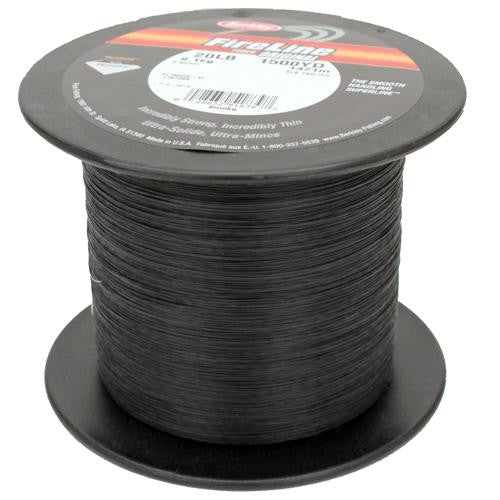 FireLine Fused Original Line Spool - 1500 Yards, 0.012" Diameter, 20 lb Breaking Strength, Smoke