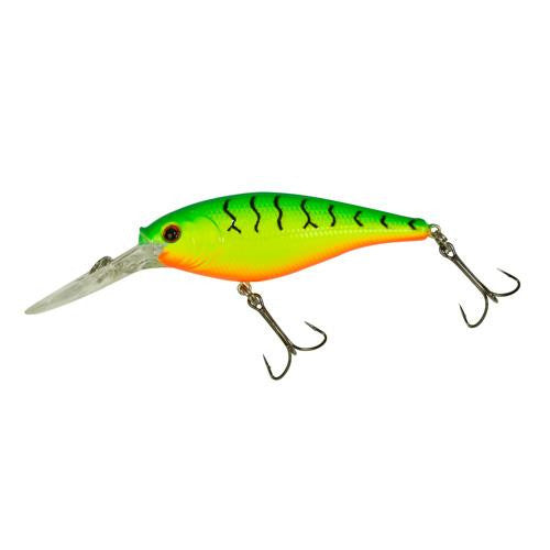 Flicker Shad Hard Bait - 2 3-4" Length, 11'13' Swimming Depth, 2 Hooks, Firetiger, Per 1