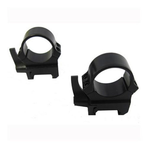 Quick Release Weaver-Style 1" Rings - High Black