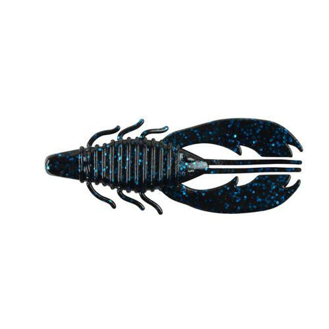 Havoc Craw Fatty Soft Bait - 4" Length, Black Blue Fleck, Per 8