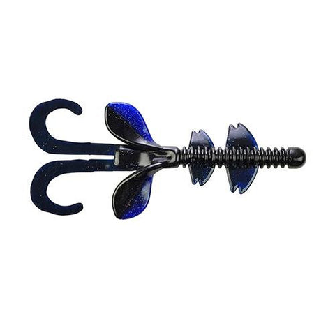 Havoc Hawk Hawg Soft Bait - 5" Length, Black Blue Silver Fleck, Per 8