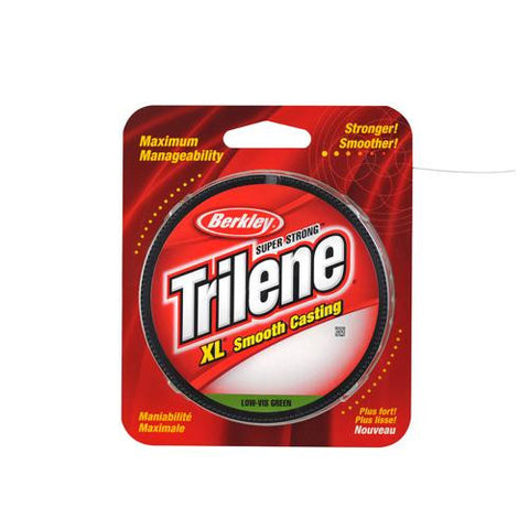 Trilene XL Monofilament Line Spool - 330 Yards, 0.009" Diameter, 6 lb Breaking Strength, Low Vis Green