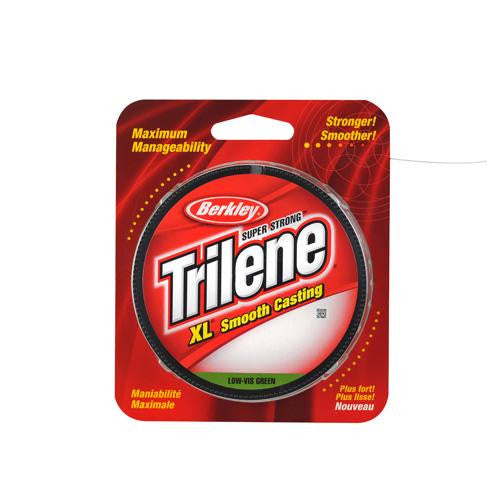 Trilene XL Monofilament Line Spool - 300 Yards, 0.013" Diameter, 12 lb Breaking Strength, Low Vis Green