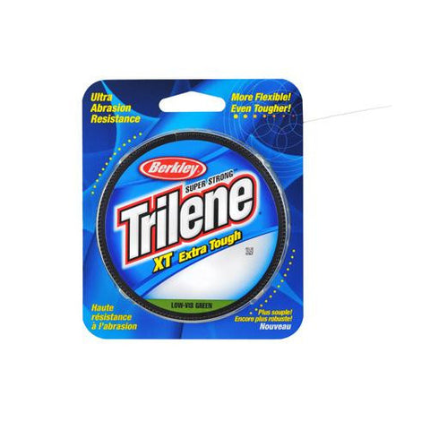 Trilene XT  Monofilament Line Spool - 330 Yards, 0.008" Diameter, 4 lb Breaking Strength, Low-Vis Green