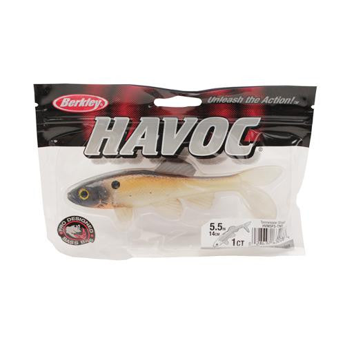 Havoc Papa Sick Fish Soft Bait - 5 1-2" Length, Tennessee Shad, Per 1