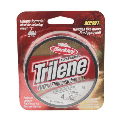 Trilene 100% Fluorocarbon XL Line Spool - 200 Yards, 0.007" Diameter, 4 lbs Breaking Strength, Clear