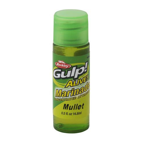 Gulp! Alive! Marinade Attractant - Mullet Scent-Flavor, 1-2 oz Bottle