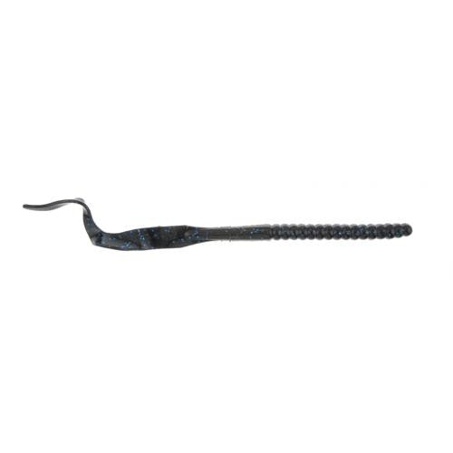 PowerBait Power Worm Soft Bait - 7" Length, Black Blue Fleck, Per 13