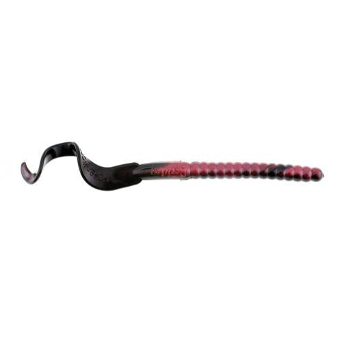 PowerBait Power Worm Soft Bait - 7" Length, Red Shad, Per 13