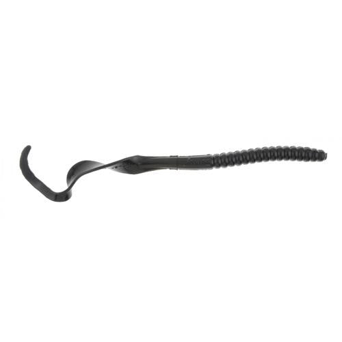 PowerBait Power Worm Soft Bait - 10" Length, Black, Per 8