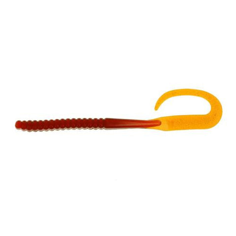 PowerBait Power Worm Soft Bait - 10" Length, Motor Oil, per 8