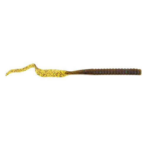 PowerBait Power Worm Soft Bait - 10" Length, Watermelon Candy, Per 8