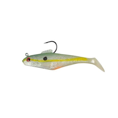 PowerBait Swim Shad Soft Bait - 5" Length, Chartreuse Shad, Per 3