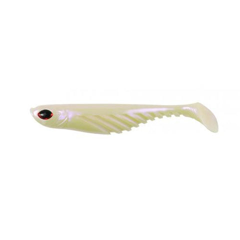 PowerBait Ripple Shad, 4" - 4" Length, Pearl White, Per 5