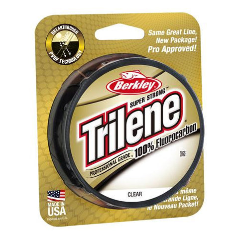 Trilene 100% Fluorocarbon Professional Grade Line Spool - 200 Yards, 0.007" Diameter, 4 lbs Breaking Strength, Clear