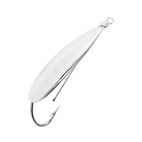 Silver Minnow Hard Bait - 1 3-4" Length, 1 Hook, Silver, Per 1