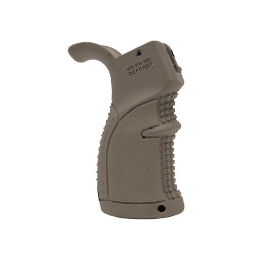 Rubberized Ergonomic Pistol Grip for AR15 - Dark Earth