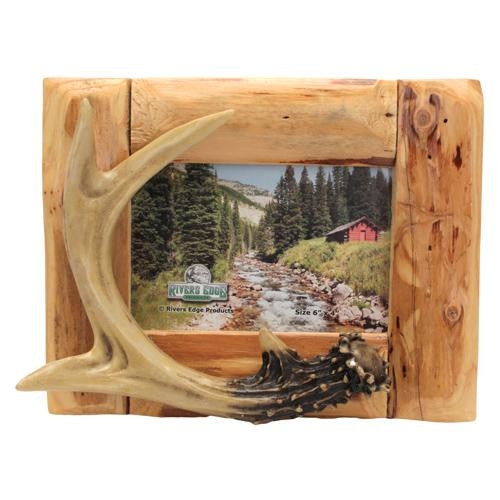 Picture Frame - Deer, Fir Root, Antler