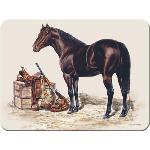 Cutting Board - Horse with Saddle, Size 12" x 16"