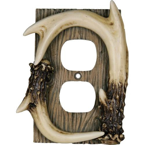 Receptacle Cover - Deer Antler