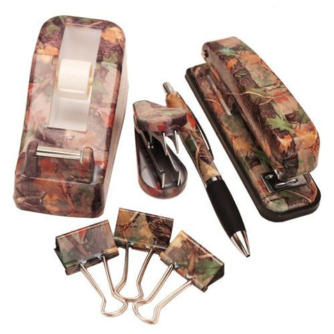 Camouflage Office Desk Set, 7 Piece