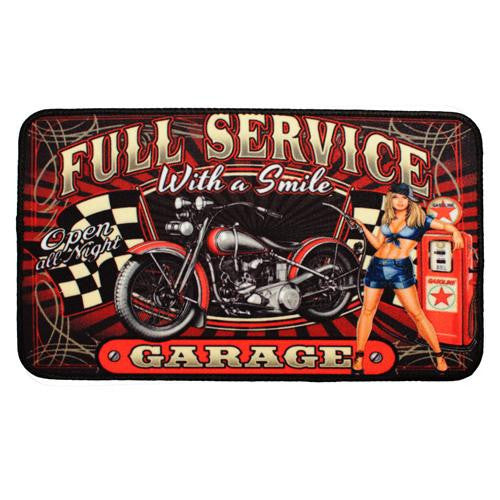 Door Mat - Full Service Motorcycle, Size 30" x 18"