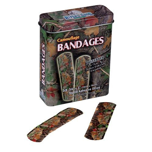 32 Piece Bandages - Green Camo