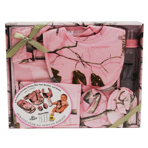 Realtree 5 Piece Baby Outfit - AP HD Pink