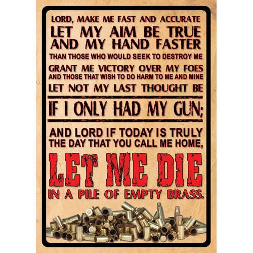 Tin Sign - Lord's Prayer, Size 12" x 17"