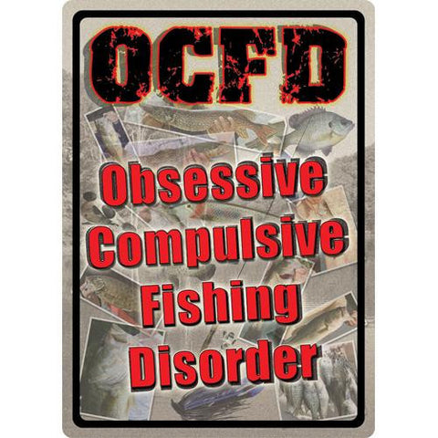 Tin Sign - Obsessive Compulsive, Size 12" x 17"