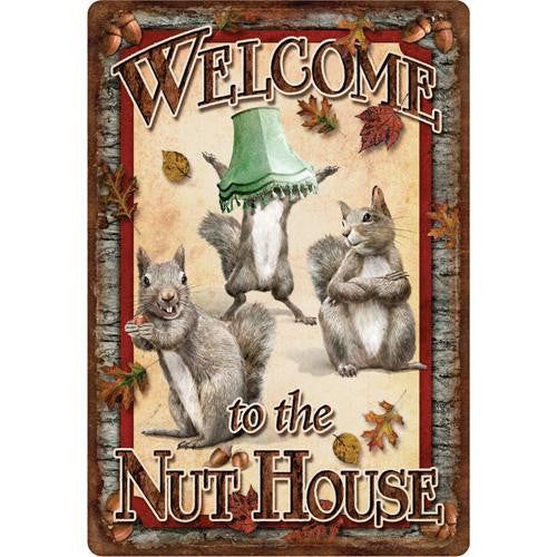 Tin Sign - Nut House, Size 12" x 17"