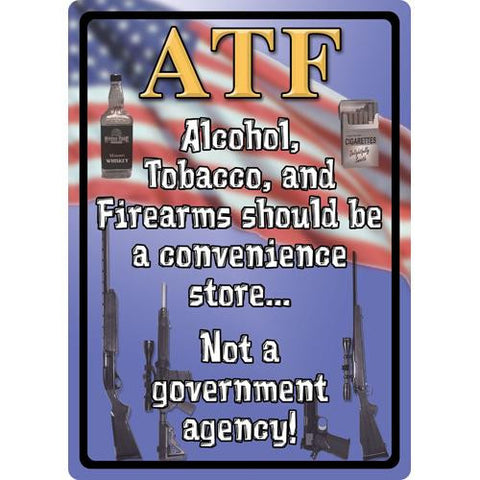 Tin Sign - ATF, Size 12" x 17"