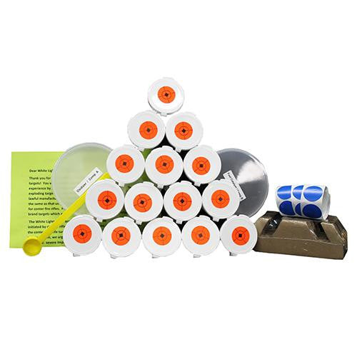 White Lightning Rimfire Kit 15 Targets-Holders