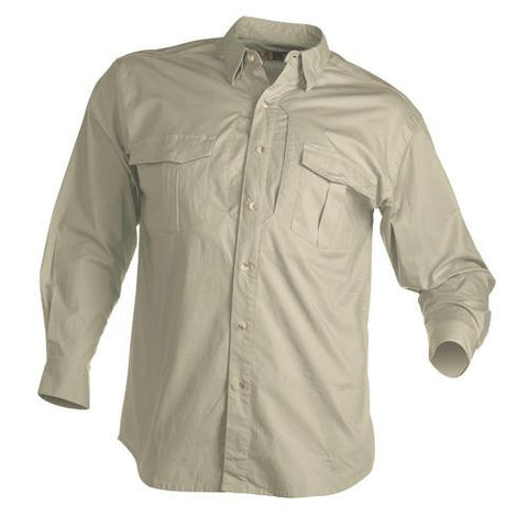 Tactical Long Sleeve Shirt, Sand - XXX-Large