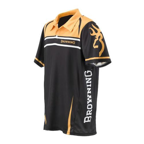 Team Browning Polo Shirt Gold-Black - Small