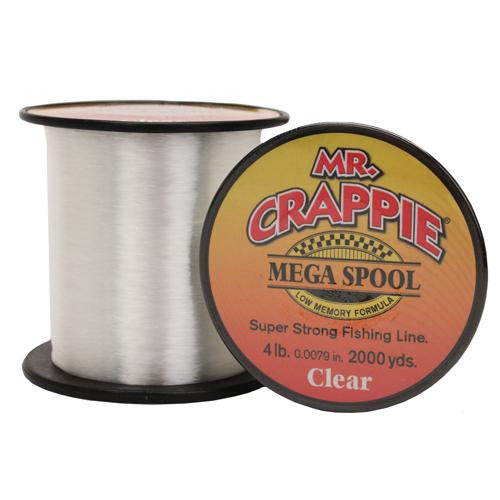 Mr. Crappie Mega Spools - Clear, 4 lb