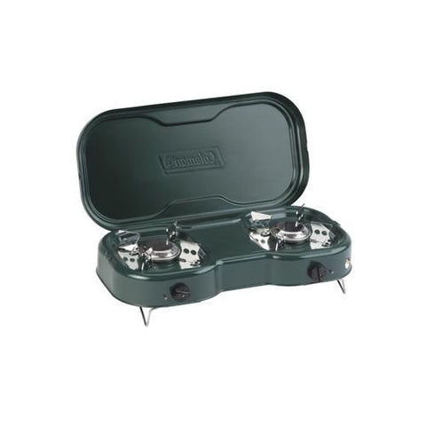 Stove Portable Propane - 2 Burner, w-Lid