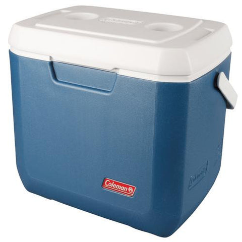 Cooler, 28 Quart - Xtra, Blue Overmolded Handle