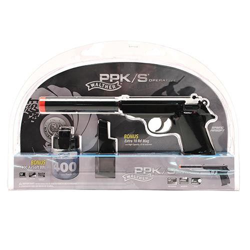 Walther Replica Soft Air - PPK-S Operative Kit, Black