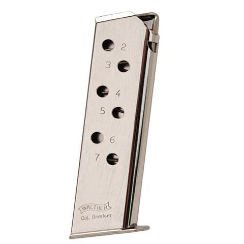 PPK-S Magazine 380 ACP, 7 Round Nickel - Standard