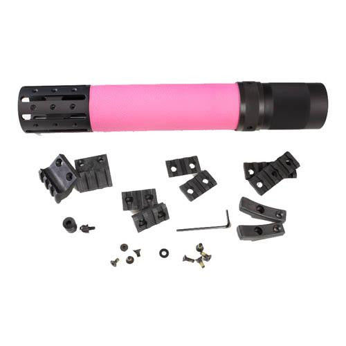 AR15 Rifle Long Free Float Forend w-Accessory OM - Pink