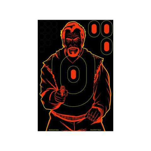 Shoot-N-C Targets: Silhouette - Bad Guy 12" x 18" (Per 100)